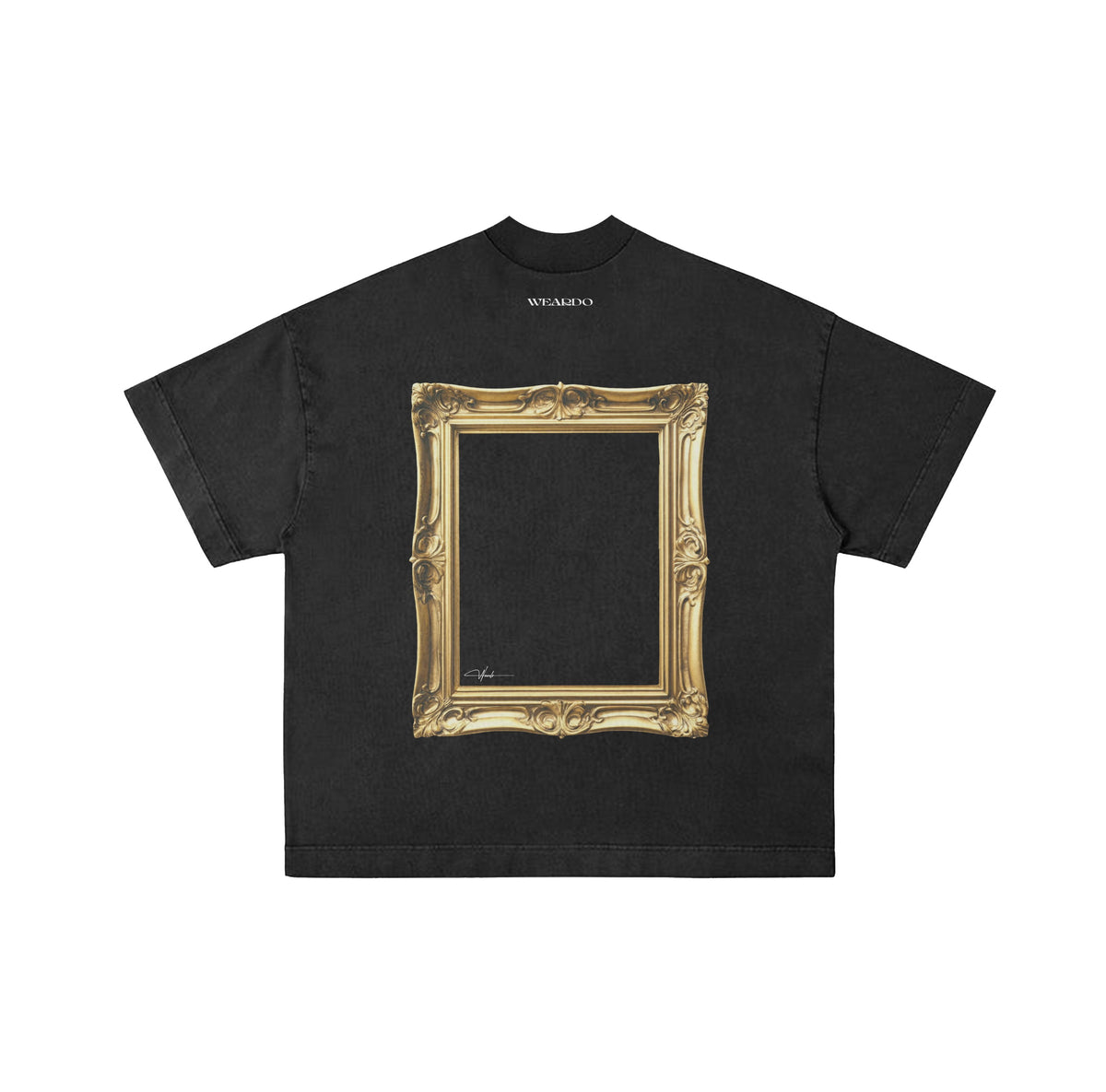 The Void Tee — Black, back view