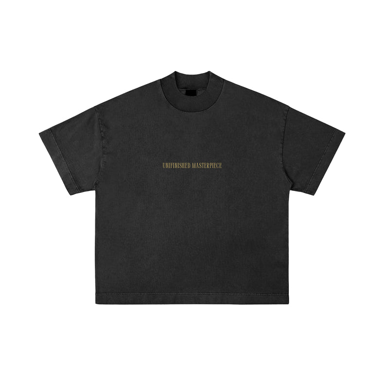 The Void Tee — Black, front view