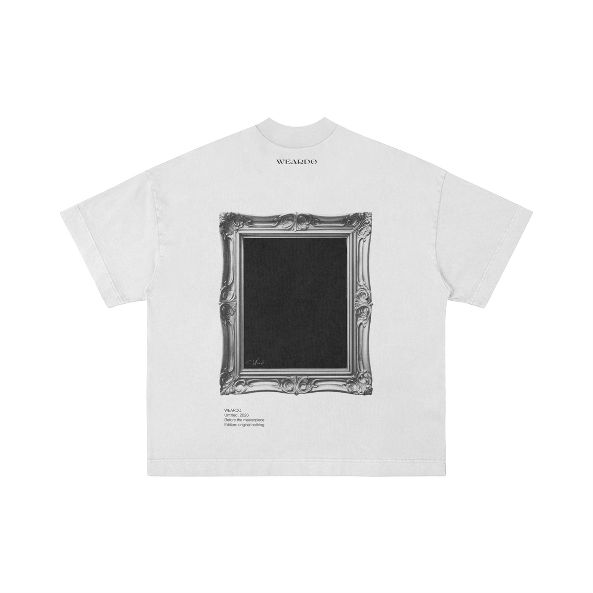 The Void Tee — White, back view